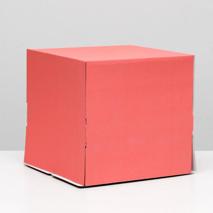 Кондитерская упаковка, без окна, красная, 30 х 30 х 30 см
Кондитерская упаковка, без окна, красная, 30 х 30 х 30 см