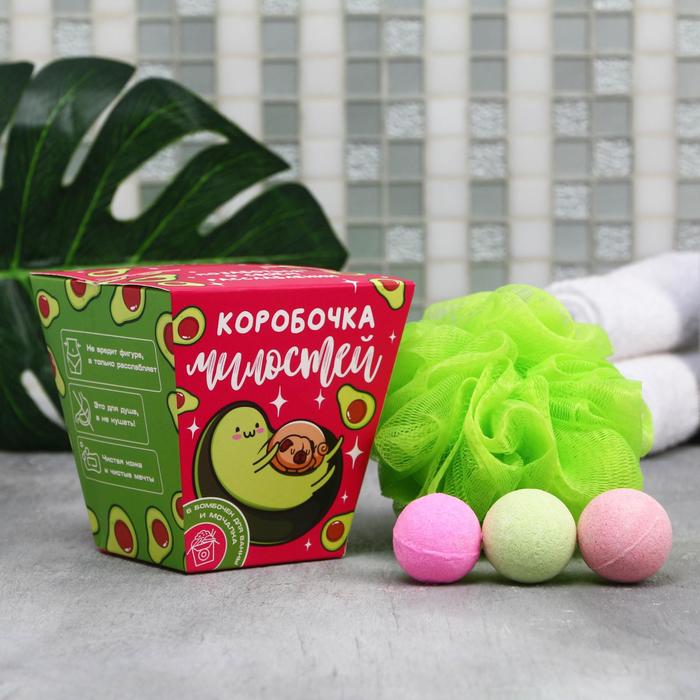 Набор «Авакато боул» соль для ванны 6 шт и мочалка.
Набор «Авакато боул» соль для ванны 6 шт и мочалка.