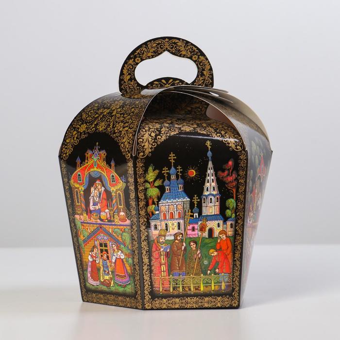 Коробка для кулича "Палех черный" диаметр 11 см
Коробка для кулича "Палех черный" диаметр 11 см