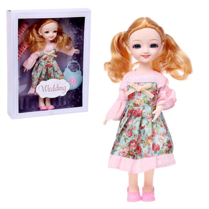 Кукла классическая шарнирная «Варя» в платье 
Кукла классическая шарнирная «Варя» в платье