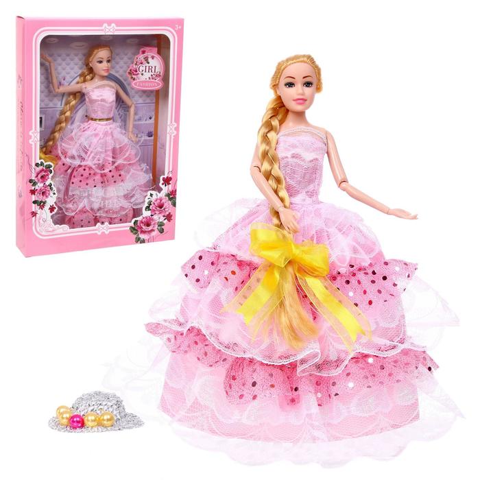 Кукла-модель «Весенний бал» шарнирная, в пышном платье, с аксессуаром, МИКС 
Кукла-модель «Весенний бал» шарнирная, в пышном платье, с аксессуаром, МИКС