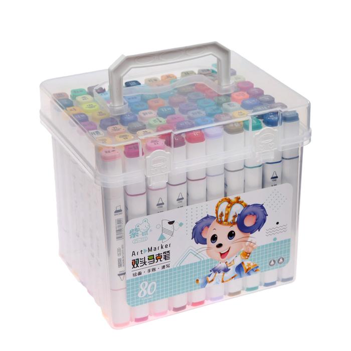 Набор маркеров для скетчинга двусторонние 80 штук/80 цветов
Набор маркеров для скетчинга двусторонние 80 штук/80 цветов