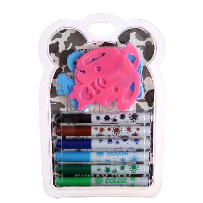 Фломастеры 12 цветов BLOWPENS + 4 трафарета с распылителем, блистер
Фломастеры 12 цветов BLOWPENS + 4 трафарета с распылителем, блистер