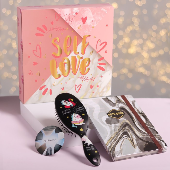 Подарочный набор «Текстура», 3 предмета: зеркало, массажная расчёска, ежедневник, рисунок МИКС
Подарочный набор «Текстура», 3 предмета: зеркало, массажная расчёска, ежедневник, рисунок МИКС