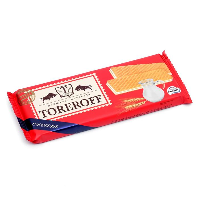 Вафли TOREROFF «Сливочные», 160 г
Вафли TOREROFF «Сливочные», 160 г