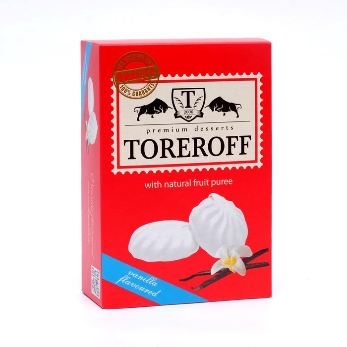 Зефир Toreroff cо вкусом ванили, 240 г 
Зефир Toreroff cо вкусом ванили, 240 г
