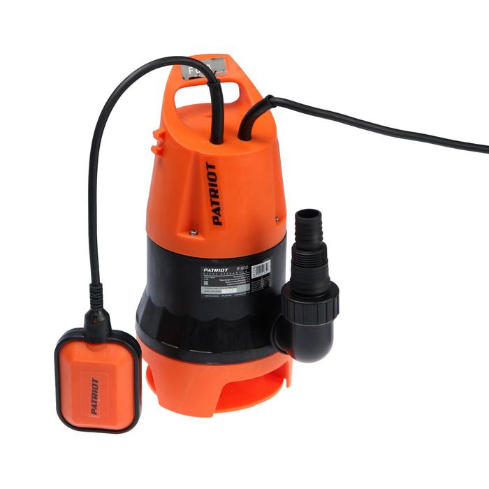 Насос дренажный PATRIOT F 800, для грязной воды, 810 Вт, напор 7 м, 216 л/мин, кабель 7 м
Насос дренажный PATRIOT F 800, для грязной воды, 810 Вт, напор 7 м, 216 л/мин, кабель 7 м
