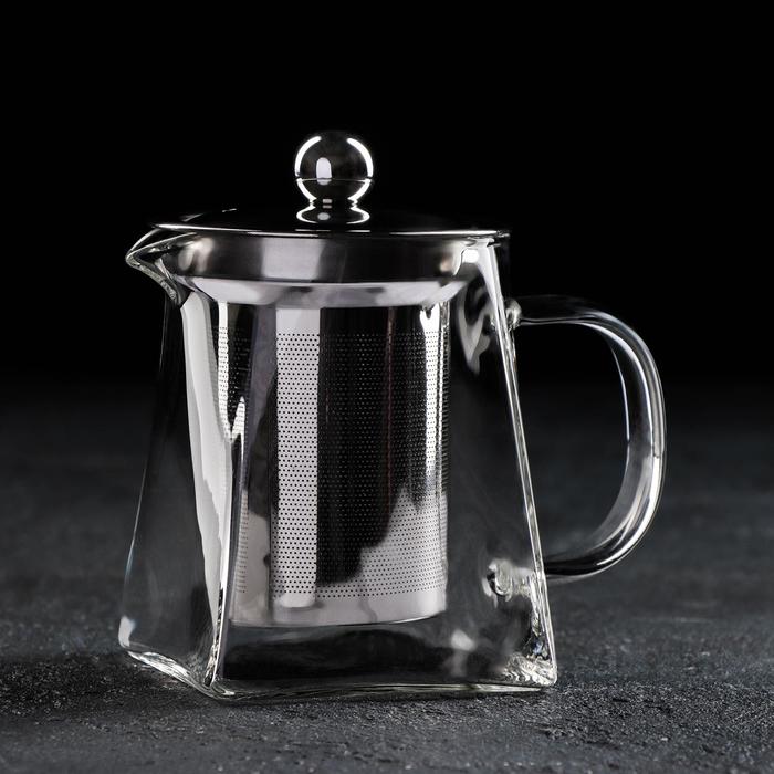 Чайник заварочный Magistro «Дарси», 300 мл, 13×7,5×11 см, с металлическим ситом
Чайник заварочный Magistro «Дарси», 300 мл, 13×7,5×11 см, с металлическим ситом