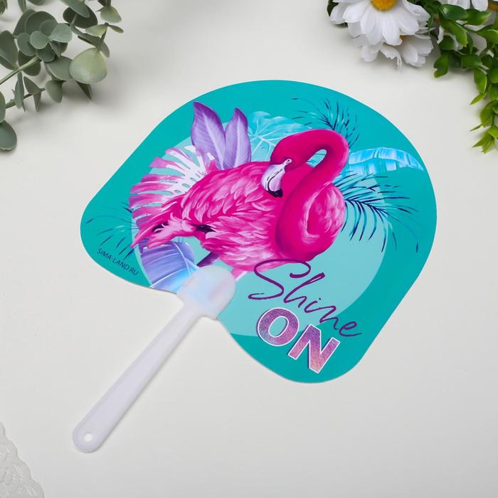 Веер-опахало "Фламинго - Shine on" 21х13 см
Веер-опахало "Фламинго - Shine on" 21х13 см