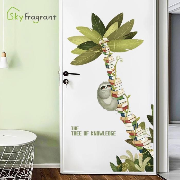 Наклейка пластик интерьерная цветная "Ленивец на пальме с книгами" 60х90 см
Наклейка пластик интерьерная цветная "Ленивец на пальме с книгами" 60х90 см