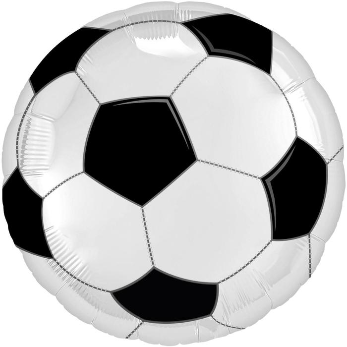фото Шар фольгированный 18" «футбольный мяч», круг agura