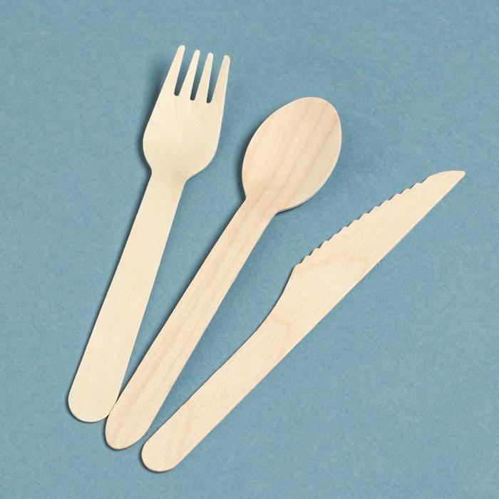 Набор деревянной эко - посуды "Вилка, ложка, нож" 
Набор деревянной эко - посуды "Вилка, ложка, нож"