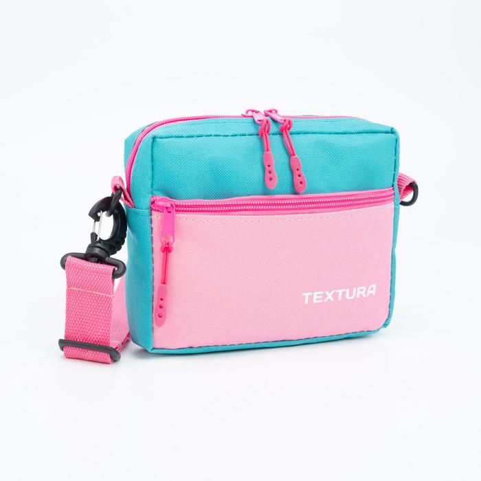 Сумка, отдел на молнии, с подкладом, регулируемый ремень, цвет бирюзовый/розовый
Сумка, отдел на молнии, с подкладом, регулируемый ремень, цвет бирюзовый/розовый