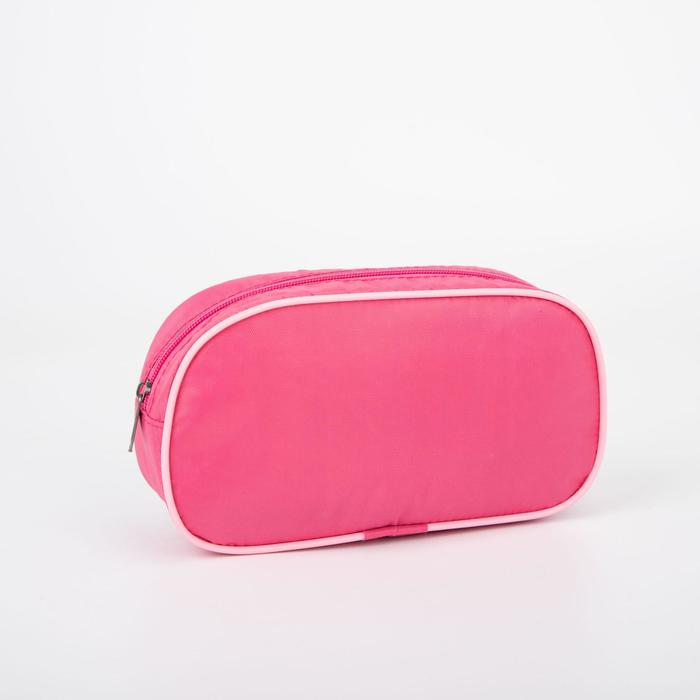 Косметичка на молнии, цвет розовый
Косметичка на молнии, цвет розовый