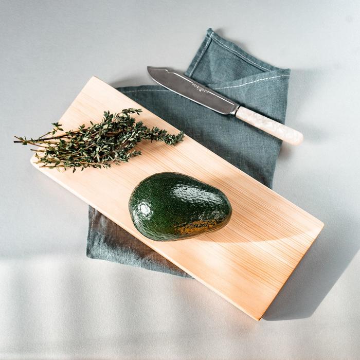 Доска разделочная Mаgistrо, 30×12×2 см, цельный массив кедра, цвет молочный 
Доска разделочная Mаgistrо, 30×12×2 см, цельный массив кедра, цвет молочный