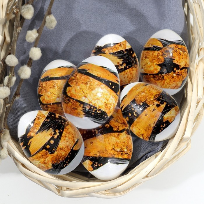 Пасхальная термоплёнка «Чёрные с золотом», на 7 яиц
Пасхальная термоплёнка «Чёрные с золотом», на 7 яиц