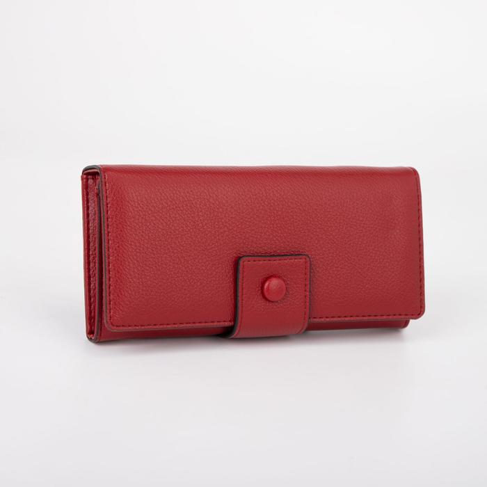 Кошелёк женский, 3 отдела на клапане, цвет красный
Кошелёк женский, 3 отдела на клапане, цвет красный