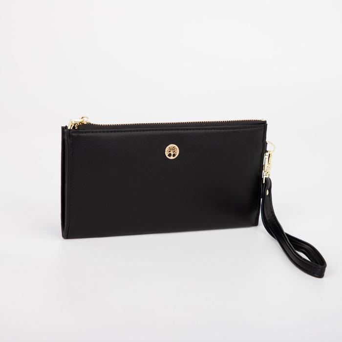 Кошелёк женский, отдел на молнии, цвет чёрный
Кошелёк женский, отдел на молнии, цвет чёрный