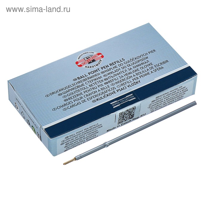 Стержень шариковый 1,0 мм, для авторучек Koh-I-Noor, 106,8 мм, чернила синие
Стержень шариковый 1,0 мм, для авторучек Koh-I-Noor, 106,8 мм, чернила синие