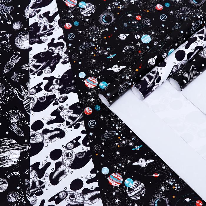 Набор глянцевой бумаги с печатью "Космос", 0,7 х 1 м, 3 листа
Набор глянцевой бумаги с печатью "Космос", 0,7 х 1 м, 3 листа