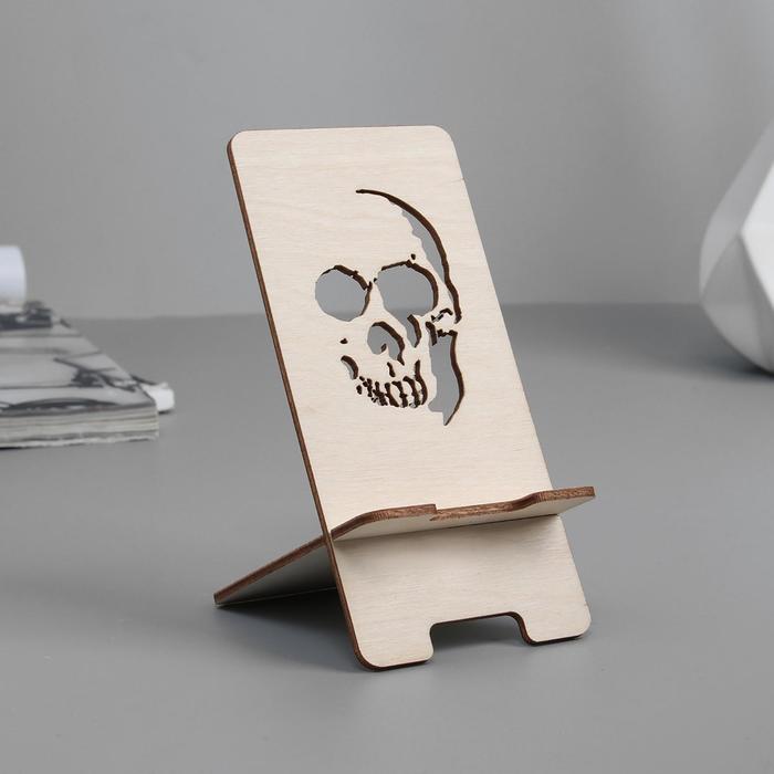 Подставка для телефона "Череп" толщина 3мм, цвет бежевый
Подставка для телефона "Череп" толщина 3мм, цвет бежевый