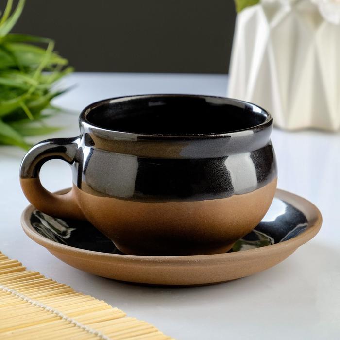 Чашка с блюдцем, брауни, 0,23 л, 9 см
Чашка с блюдцем, брауни, 0,23 л, 9 см