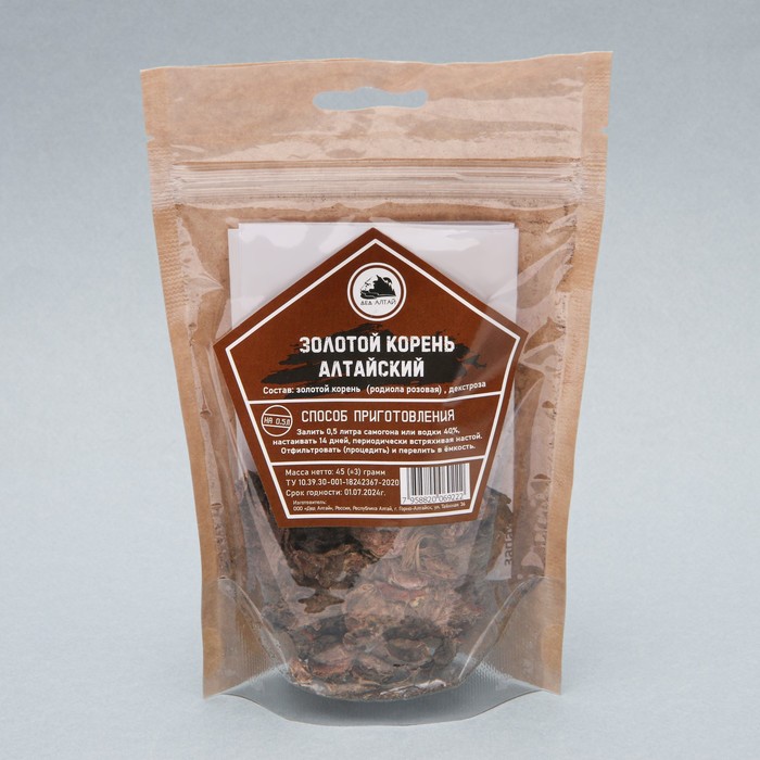 Набор из трав и специй для приготовления настойки "Золотой корень Алтайский"
Набор из трав и специй для приготовления настойки "Золотой корень Алтайский"