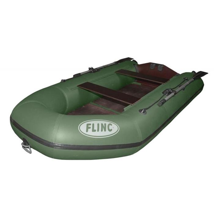 фото Надувная лодка flinc ft290l, цвет оливковый