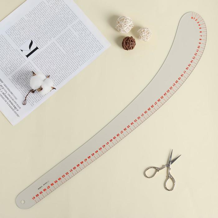 Лекало портновское метрическое «Бочок», 58,7 × 7 см, цвет прозрачный
Лекало портновское метрическое «Бочок», 58,7 × 7 см, цвет прозрачный