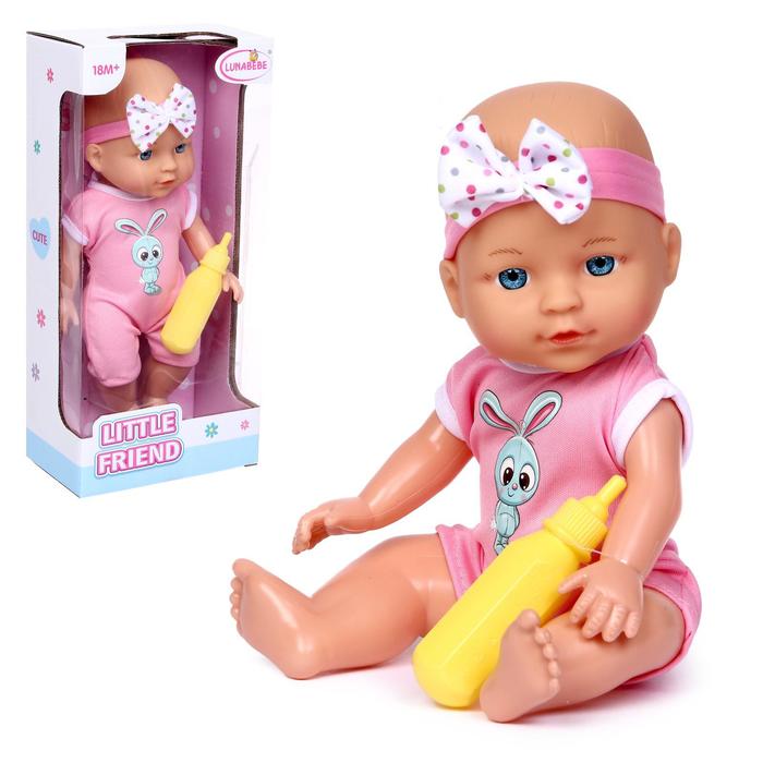 Пупс «Мой малыш» в комбинезоне с бутылочкой, МИКС
Пупс «Мой малыш» в комбинезоне с бутылочкой, МИКС