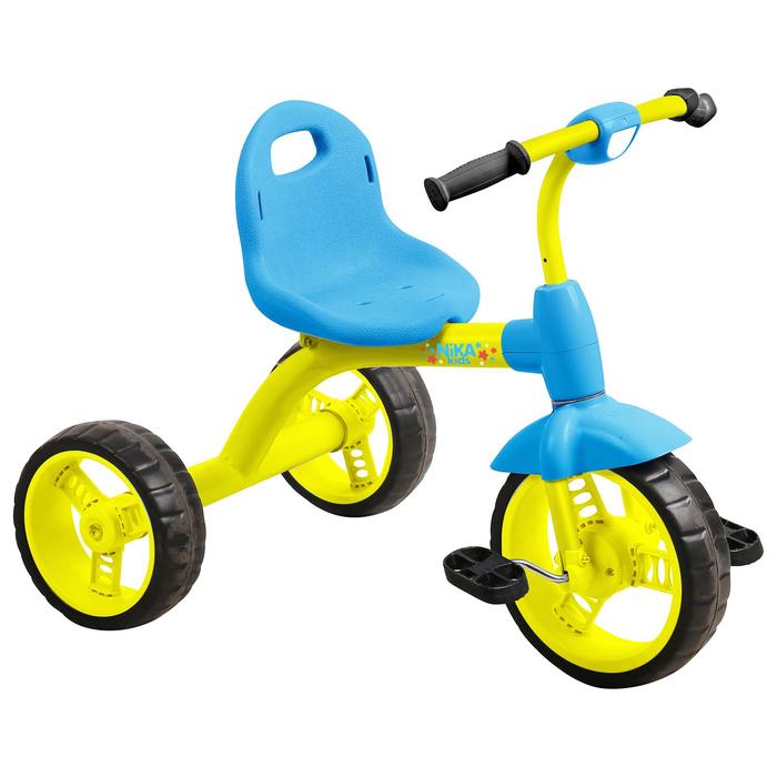 фото Велосипед трехколесный nika вд1, цвет желтый с голубым nika kids