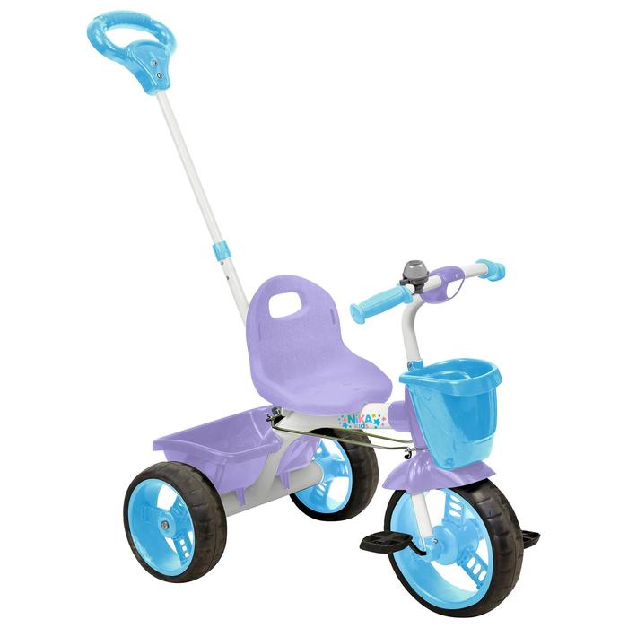 фото Велосипед трехколесный nika вд2, цвет белый с голубым nika kids
