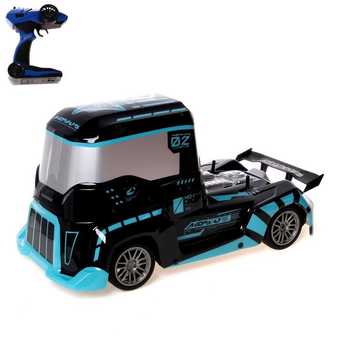 фото Грузовик радиоуправляемый flash, световые эффекты, работает от аккумулятора