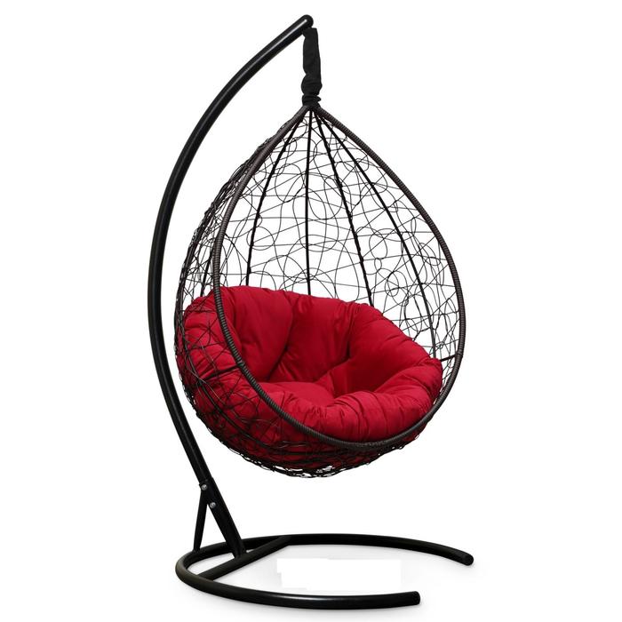 Подвесное кресло "SEVILLA VERDE VELOUR" коричневое, красная подушка, стойка, 115х110х195см
Подвесное кресло "SEVILLA VERDE VELOUR" коричневое, красная подушка, стойка, 115х110х195см