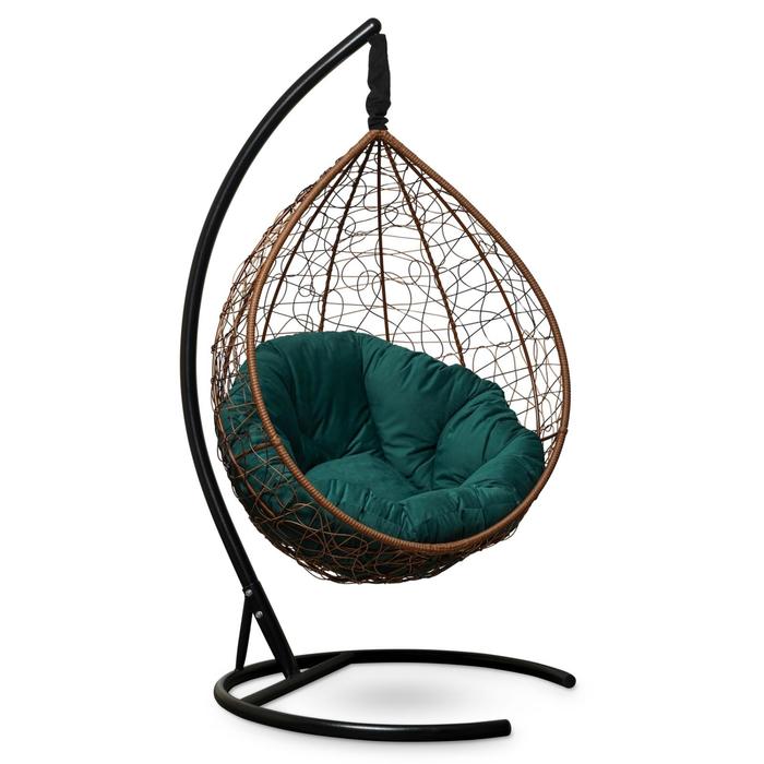 Подвесное кресло "SEVILLA VERDE VELOUR" горячий шоколад, зеленая подушка, стойка, 115х110х195см 689
Подвесное кресло "SEVILLA VERDE VELOUR" горячий шоколад, зеленая подушка, стойка, 115х110х195см 689