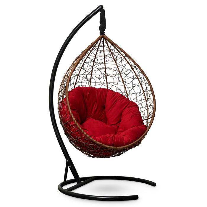 Подвесное кресло "SEVILLA VERDE VELOUR" горячий шоколад, красная подушка, стойка, 115х110х195см 689
Подвесное кресло "SEVILLA VERDE VELOUR" горячий шоколад, красная подушка, стойка, 115х110х195см 689