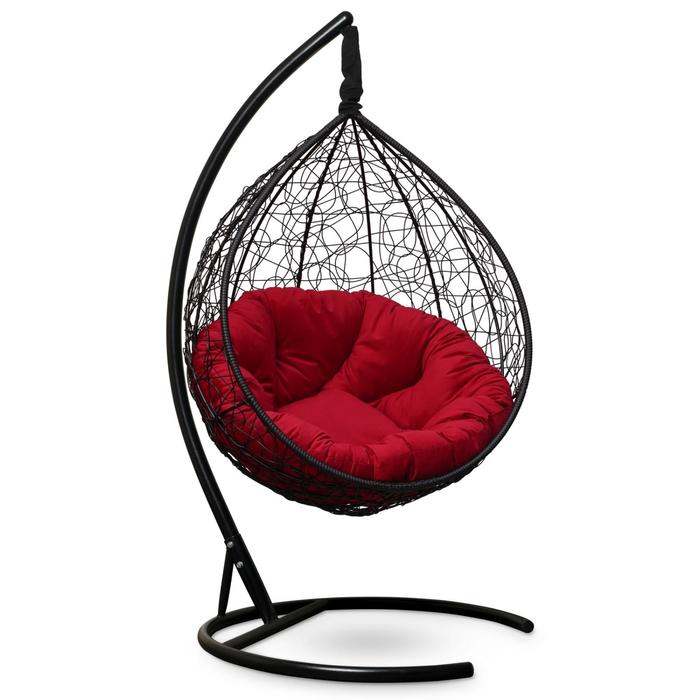 Подвесное кресло "SEVILLA VERDE VELOUR" черное, красная подушка, стойка, 115х110х195см
Подвесное кресло "SEVILLA VERDE VELOUR" черное, красная подушка, стойка, 115х110х195см
