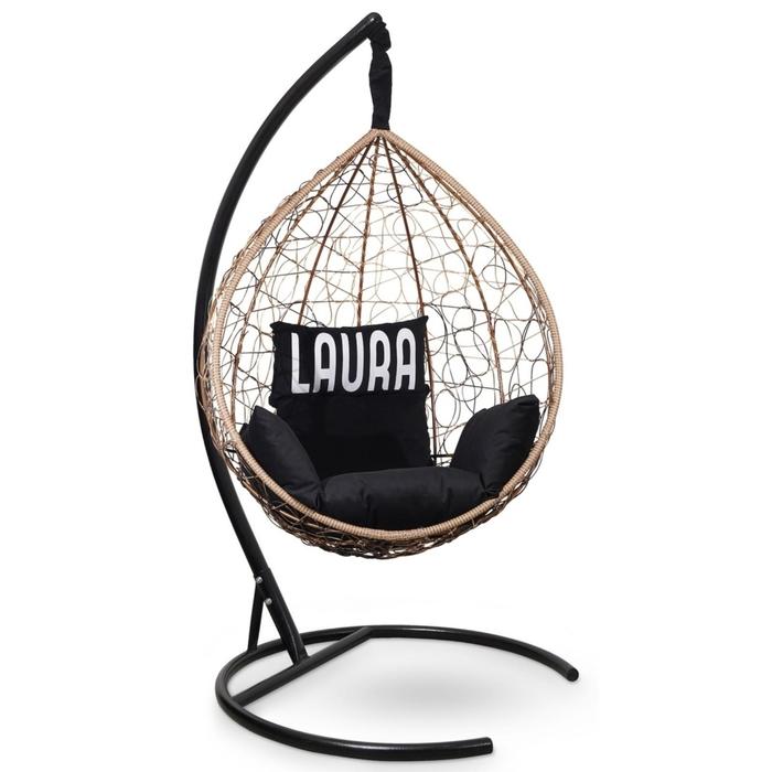 Подвесное кресло "SEVILLA VELOUR" горячий шоколад, черная подушка, стойка, 110х115х195см
Подвесное кресло "SEVILLA VELOUR" горячий шоколад, черная подушка, стойка, 110х115х195см