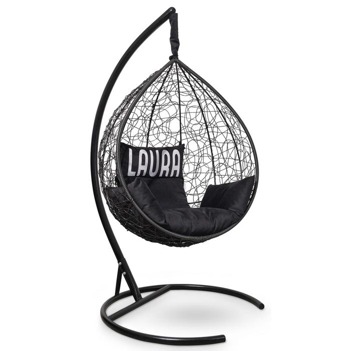 Подвесное кресло "SEVILLA VELOUR" черное, черная подушка, 110х115х195см
Подвесное кресло "SEVILLA VELOUR" черное, черная подушка, 110х115х195см