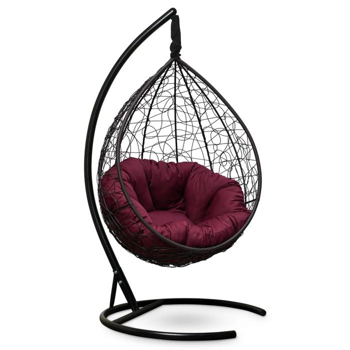 Подвесное кресло "SEVILLA VERDE" коричневое, бордовая подушка, стойка, 115х110х195см
Подвесное кресло "SEVILLA VERDE" коричневое, бордовая подушка, стойка, 115х110х195см