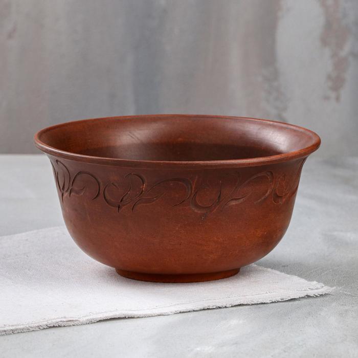 Миска "Резка", декор, красная глина, 1 л
Миска "Резка", декор, красная глина, 1 л