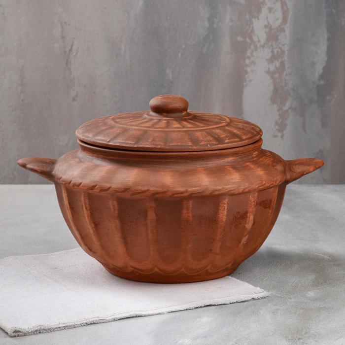 Супник "Турецкий", декор, красная глина, 3 л 
Супник "Турецкий", декор, красная глина, 3 л