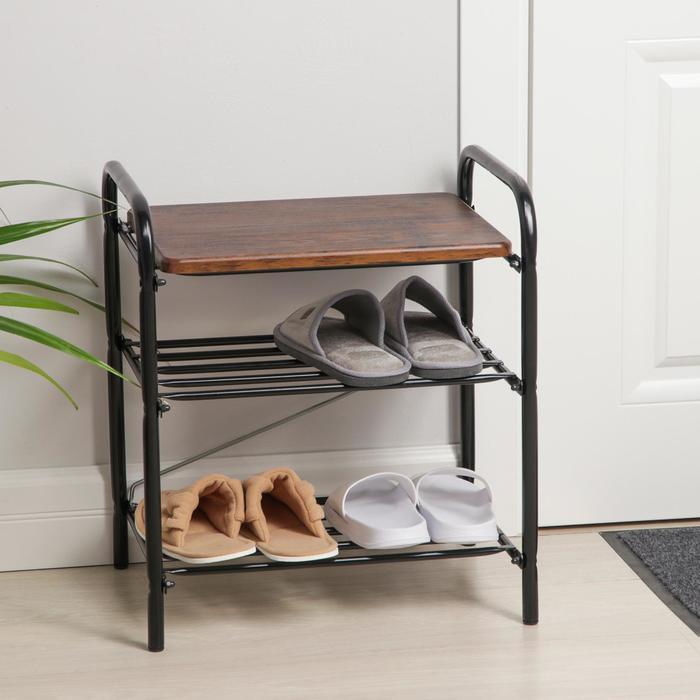 Банкетка для обуви с сиденьем Nika Б2/ДА , цвет чёрный
Банкетка для обуви с сиденьем Nika Б2/ДА , цвет чёрный