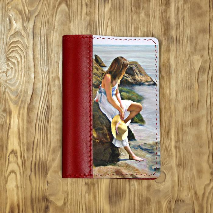 Обложка на паспорт комбинированная "На камнях", красная
Обложка на паспорт комбинированная "На камнях", красная