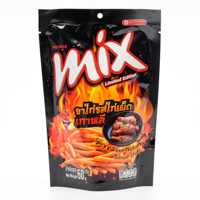 Палочки хрустящие VFOODS MIX со вкусом острой корейской курицы, 60 г
Палочки хрустящие VFOODS MIX со вкусом острой корейской курицы, 60 г