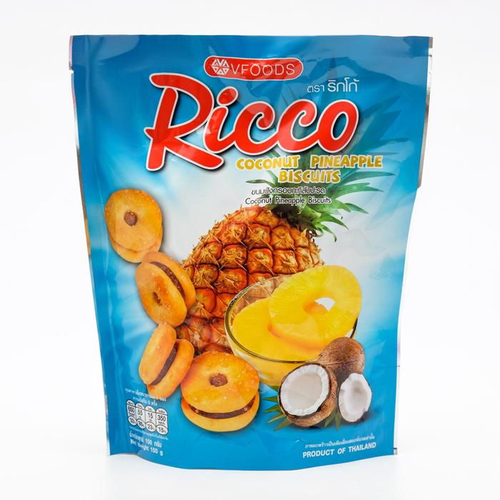 Печенье Ricco c ананасовым джемом, 150 г
Печенье Ricco c ананасовым джемом, 150 г