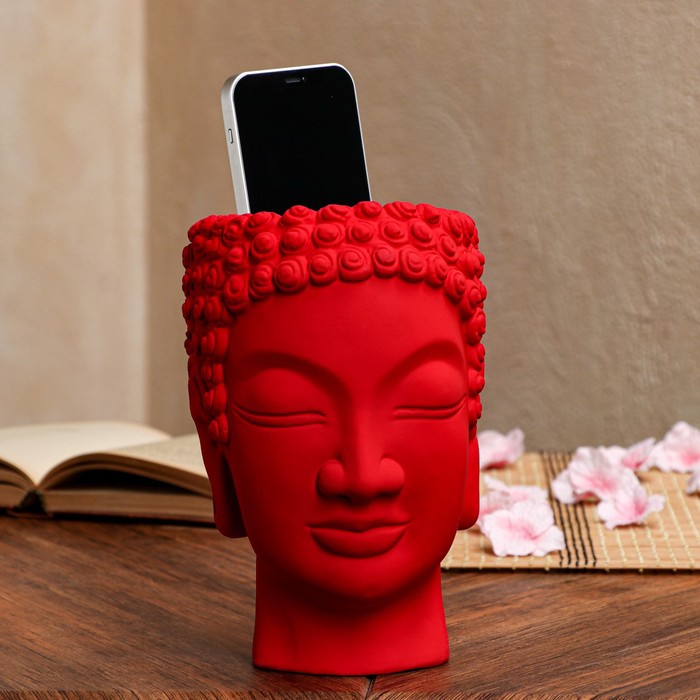 Фигурное кашпо-органайзер "Будда", красный
Фигурное кашпо-органайзер "Будда", красный
