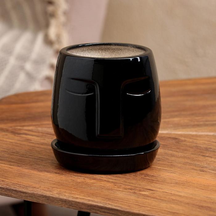 Горшок для цветов "Спящий", глянец, черный, керамика, 1.2 л
Горшок для цветов "Спящий", глянец, черный, керамика, 1.2 л