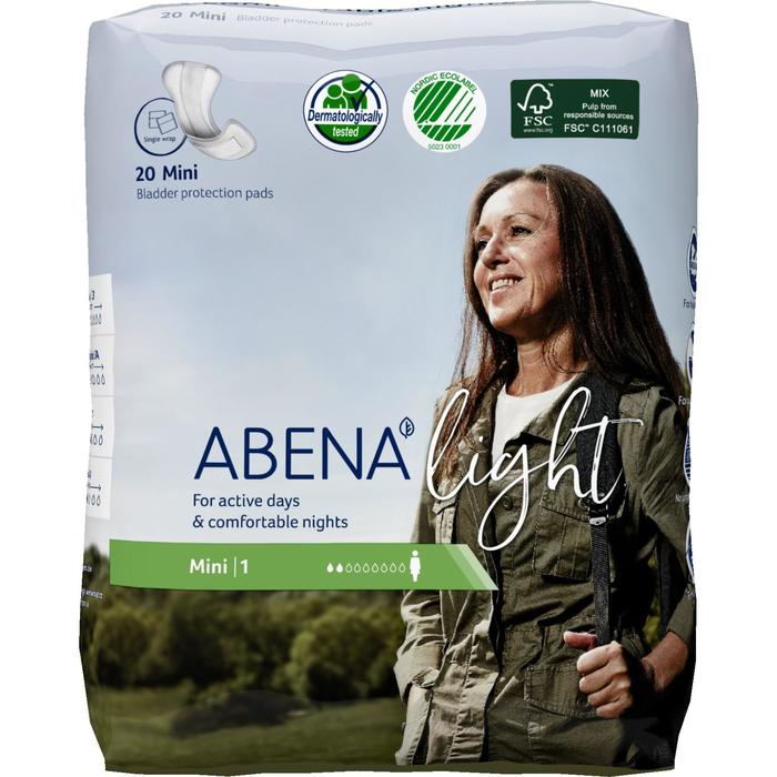 Впитывающие прокладки Abena Light Mini, 20 шт
Впитывающие прокладки Abena Light Mini, 20 шт