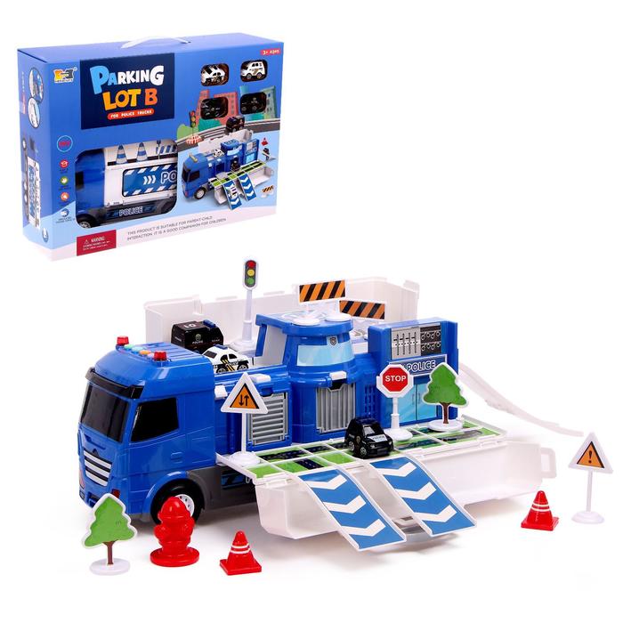 Парковка-трансформер «Полицейский участок», с машинками, свет
Парковка-трансформер «Полицейский участок», с машинками, свет